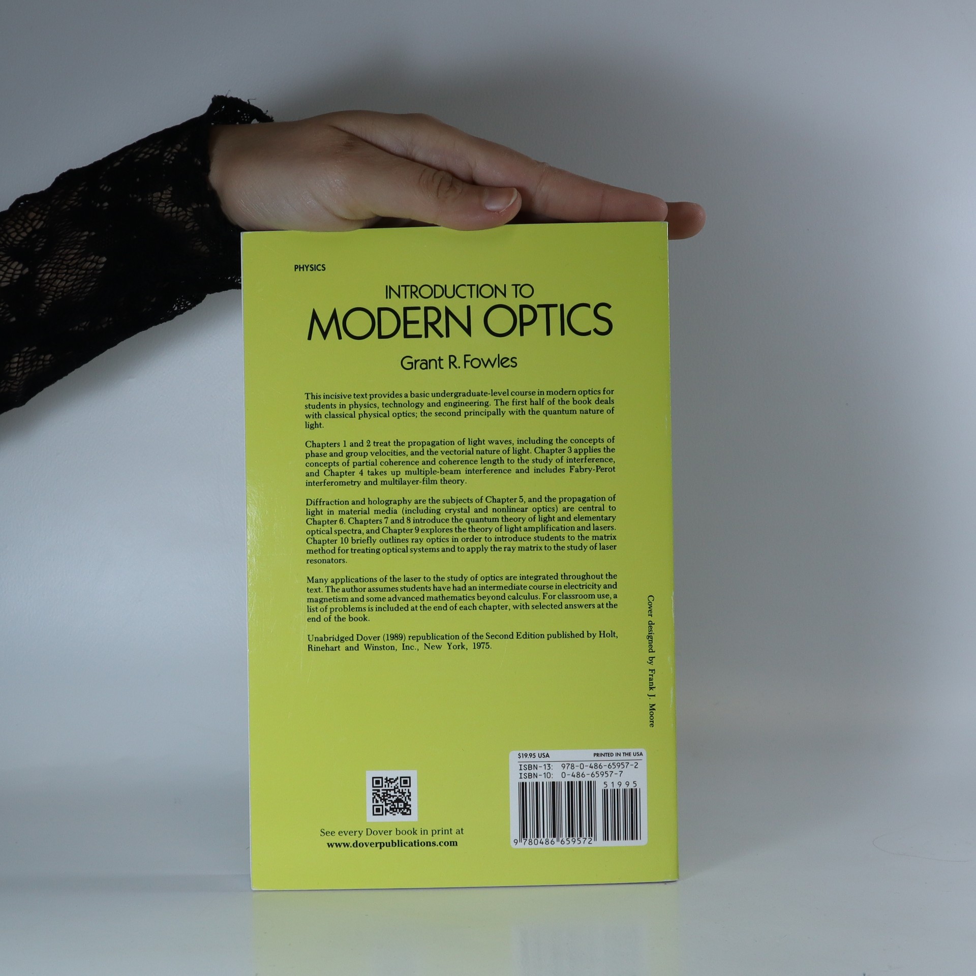 Introduction to modern optics fowles grant r knihobot cz