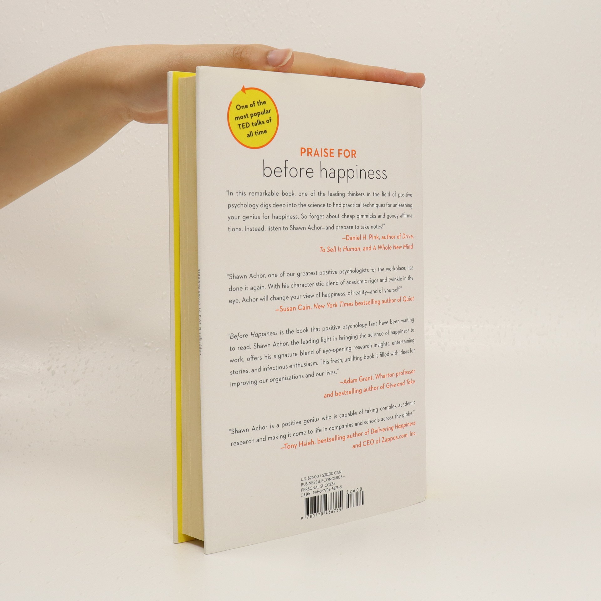 Before Happiness Achor, Shawn knihobot.cz