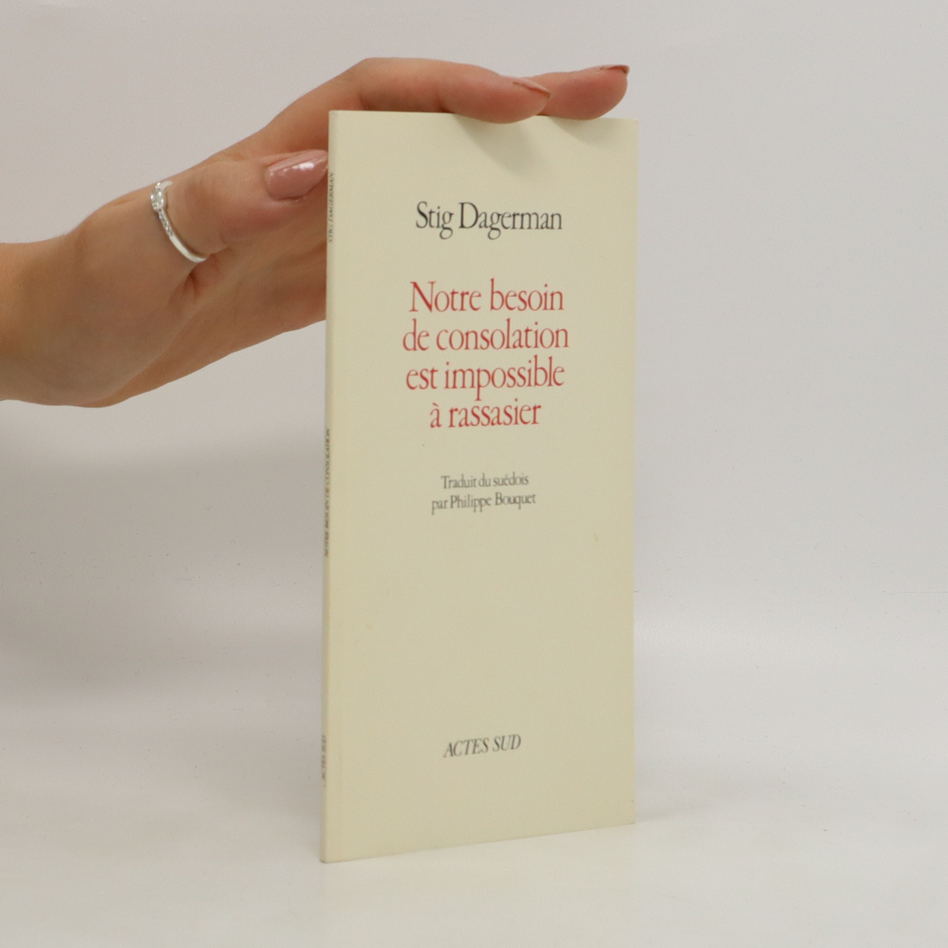 Notre besoin de consolation est impossible