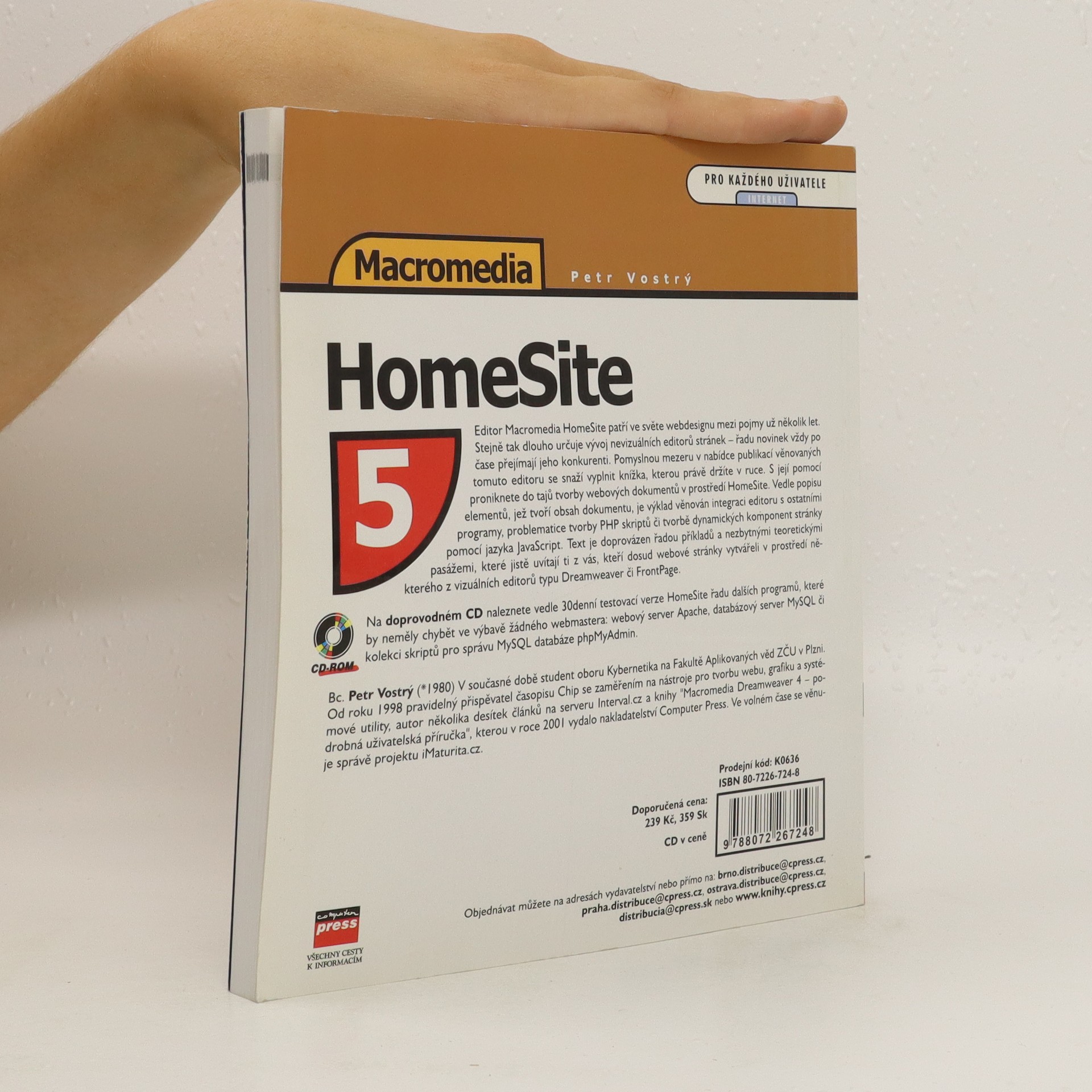 Macromedia HomeSite 5 vytváření webových stránek Vostrý, Petr